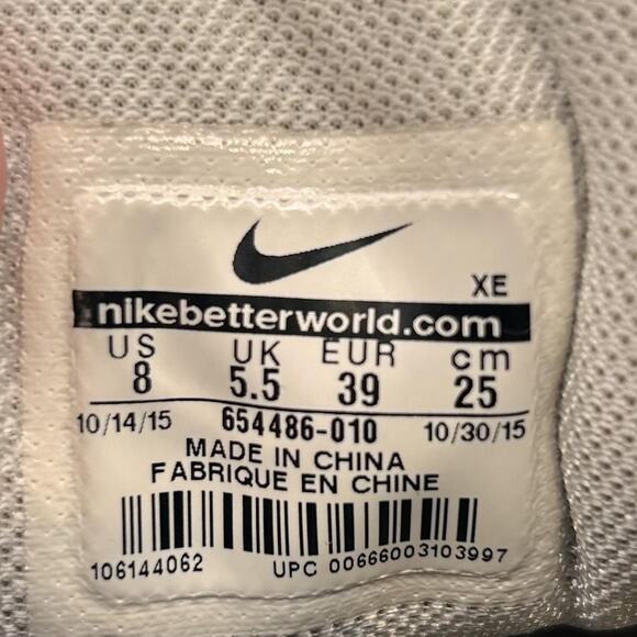 Nike Zoom Pegasus 31 Shoes Womens Size 8 Black White Running Sneakers 654486-010 - Picture 10 of 10